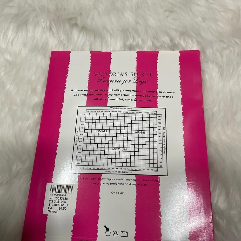 Rare Vintage Victoria's Secret Lasting Luxuries Natural Pantyhose